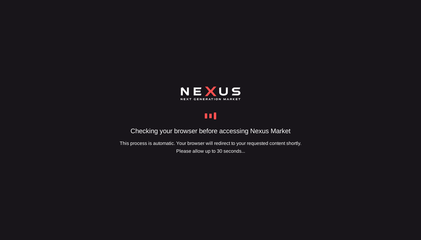 Nexus Market DDoS Protection Screen